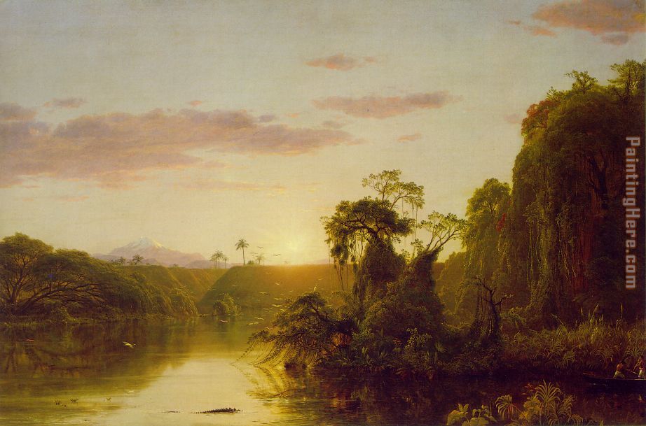 Scene on the Magdalene painting - Frederic Edwin Church Scene on the Magdalene art painting